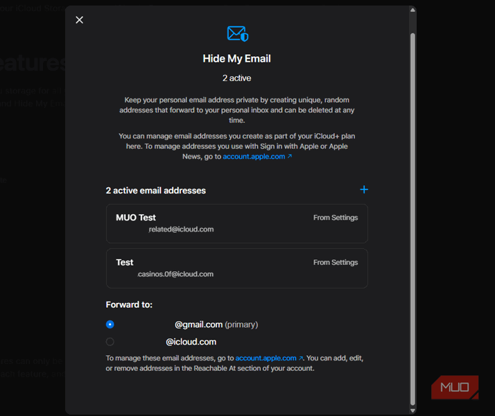 05 فهرست Hide My Email iCloud