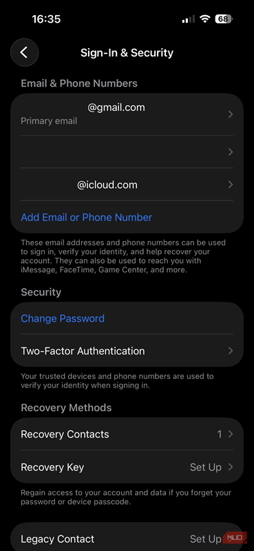 آدرس‌های ورود به iCloud