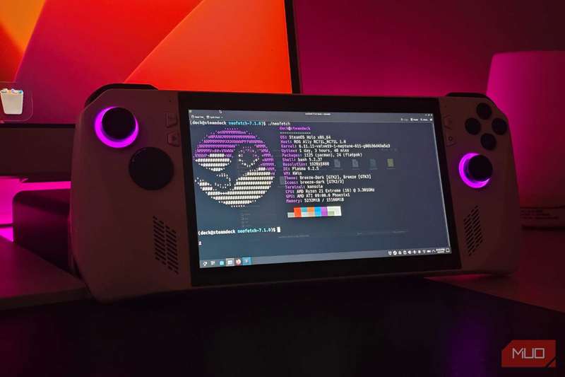 Asus ROG Ally با SteamOS در حال اجرا