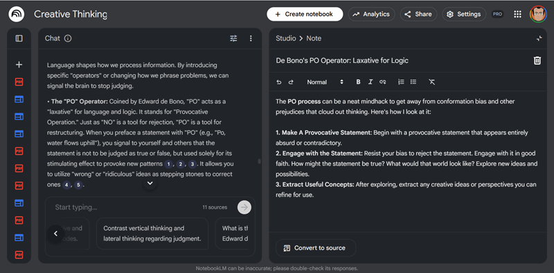 یادداشت‌های NotebookLM
