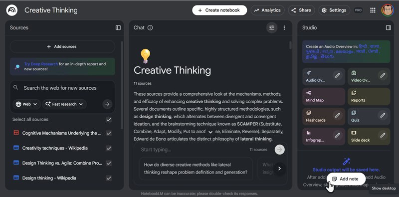 دفترچه NotebookLM