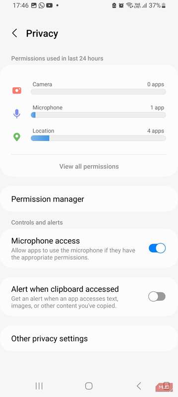 مدیریت مجوزها در تلفن اندروید