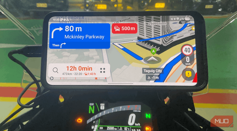 برنامه‌ریزی مسیر در Sygic.