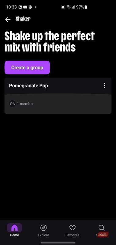 صفحه ویژگی Shaker در Deeزر.