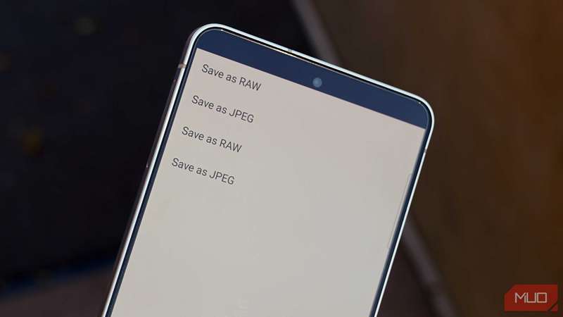 انتخاب گزینه‌های قالب عکس در Unprocess.