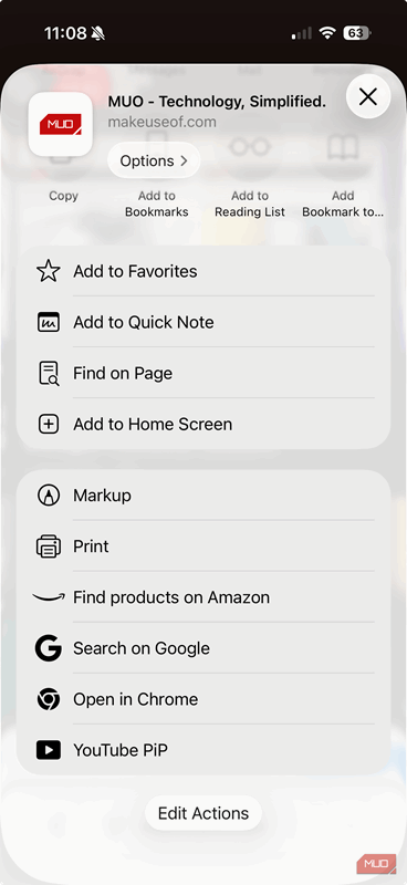 افزودن MUO به iOS