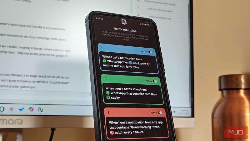 قوانین سفارشی در برنامه‌های BuzzKill.