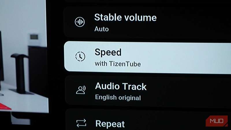 تنظیم سرعت پخش در یوتیوب روی تلویزیون با TizenTube