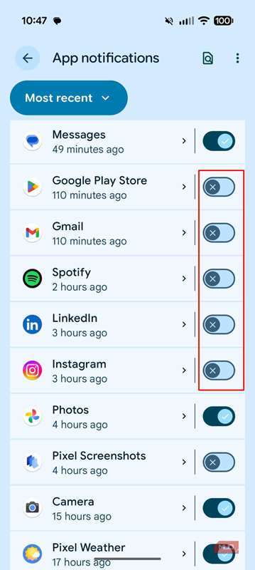 اعلان‌های اندروید