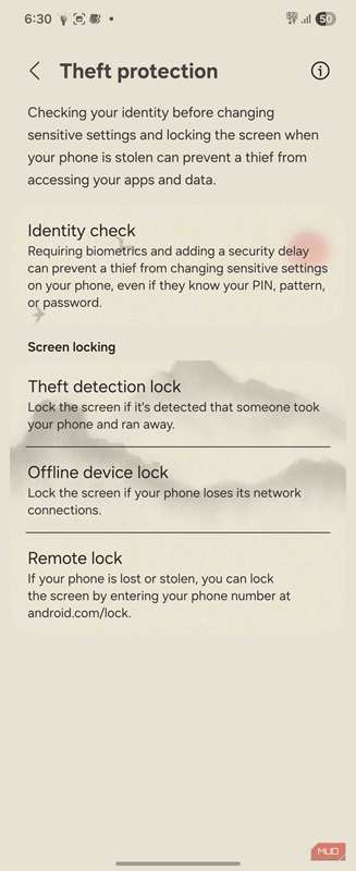 تنظیمات پیش‌روی سرquet اندروید در One UI 8 (3)