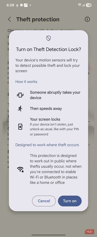 تنظیمات پیش‌روی سرقت اندروید در One UI 8 (4)