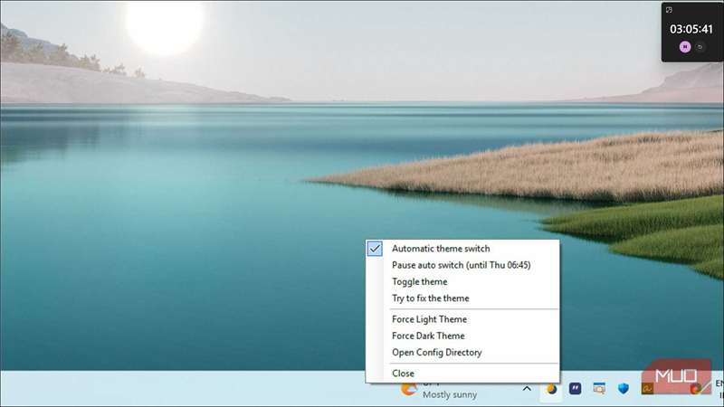 حالت خودکار تاریک در ویندوز ۱۱