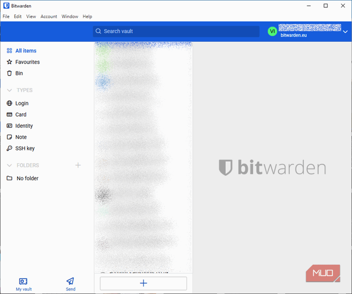 فهرست رمزهای عبور دسکتاپ بیت‌واردن.