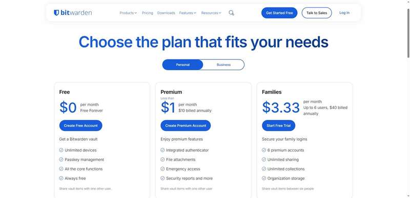 ساختار قیمت‌گذاری بیت‌واردن رایگان و پریمیوم.