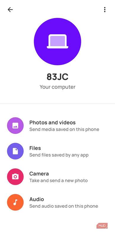 انتقال فایل برنامه Blip روی گوشی اندروید