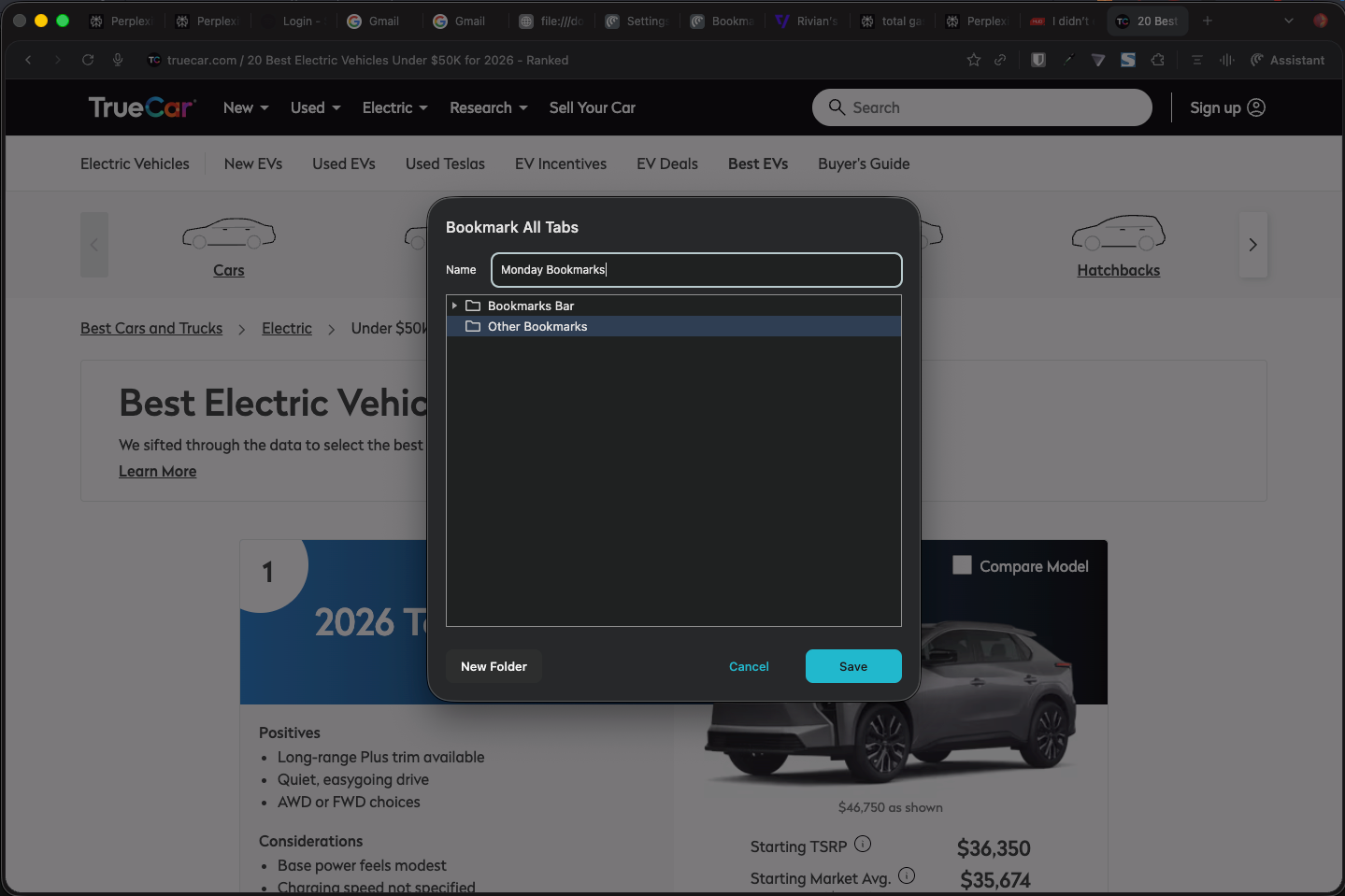 نشانکگذاری برگهها در مرورگر Comet شرکت Perplexity