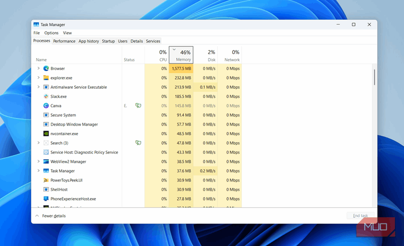 Task Manager کلاسیک در ویندوز 11