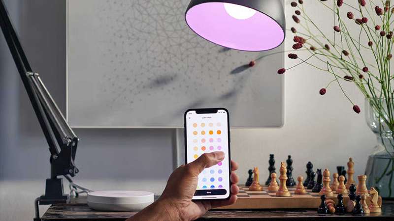 هاب دیریجرا که رنگ لامپ را تغییر می‌دهد