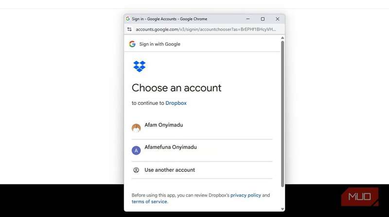 درایوپکس درخواست دسترسی برای ورود با جیمیل