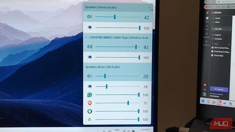 مدیریت گستردهٔ صدا در EarTrumpet با خروجی‌های صوتی متعدد