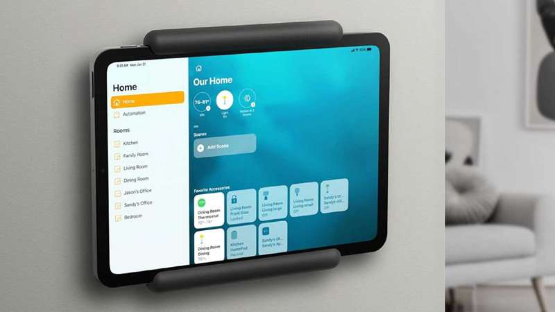 آیپد بهعنوان هاب خانه هوشمند با پایه الگو