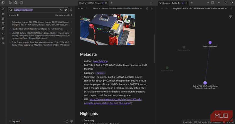 یافتن تمام نکات مؤلفه با استفاده از نمای گراف محلی