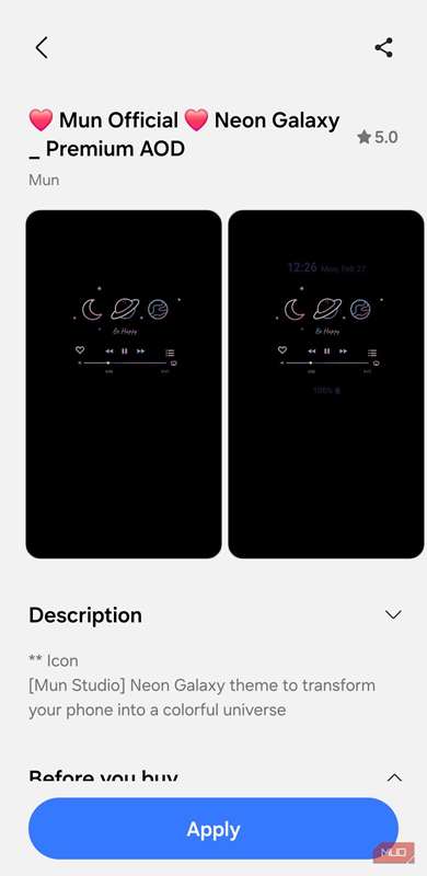 برنامه Galaxy Themes روی گوشی سامسونگ گلکسی