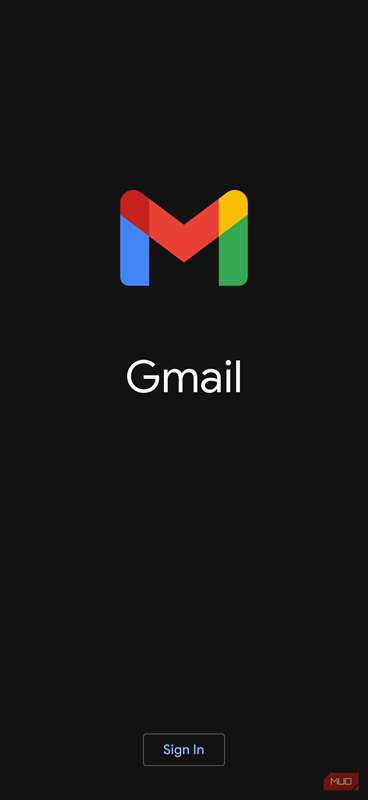 اسکرین‌شات Gmail روی آیفون.