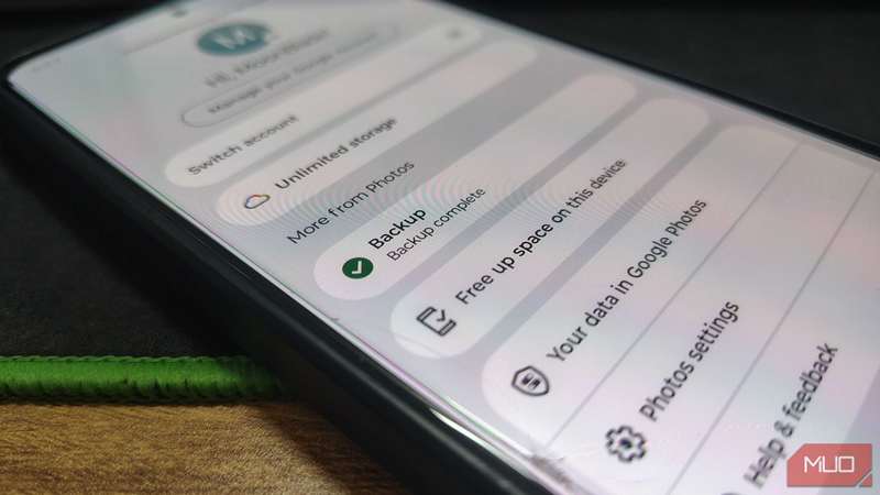 اعلان تکمیل پشتیبان‌گیری گوگل فوتوز