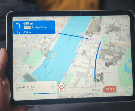 واسط HERE WeGo با نمای وستمینستر