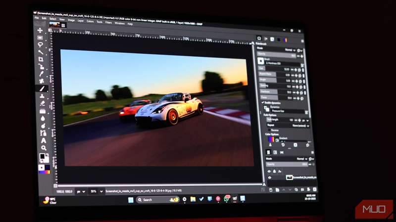 تصویر GIMP با طرح PhotoGIMP.