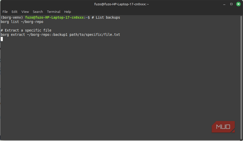 بازیابی‌های فوری با BorgBackup