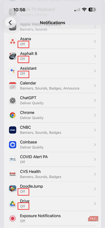 اعلان‌های iOS