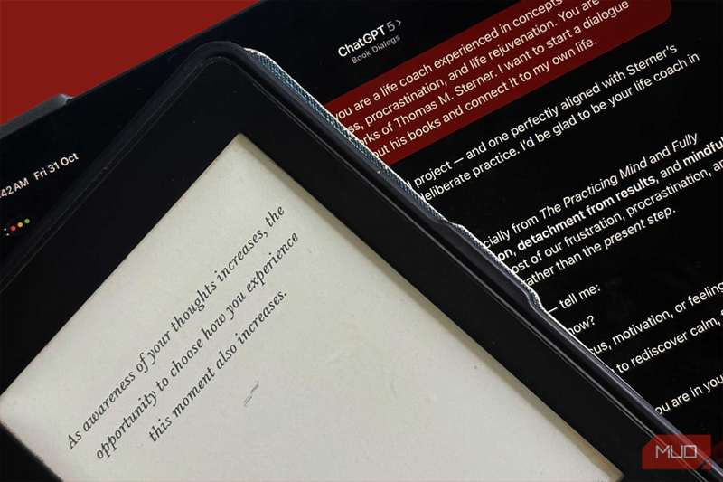 دستورات ChatGPT برای خواندن با Kindle