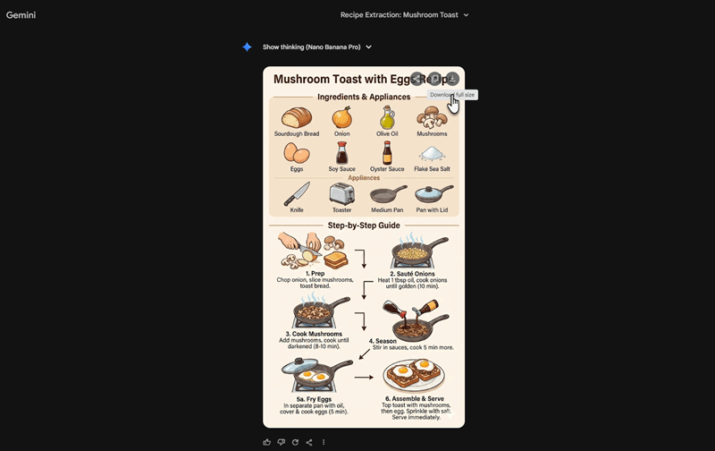 اینفوگرافیک دستور Nano Banana.