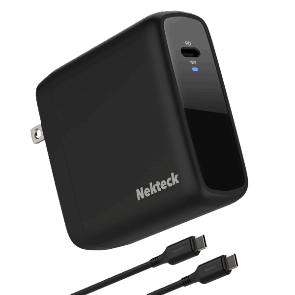 شارژر دیواری USB‑C 100W Nekteck (آداپتور PD 3.0 با تکنولوژی GaN)