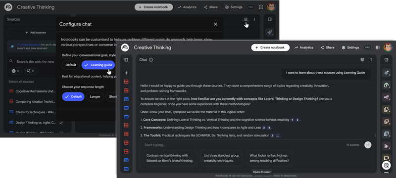 راهنمای یادگیری NotebookLM