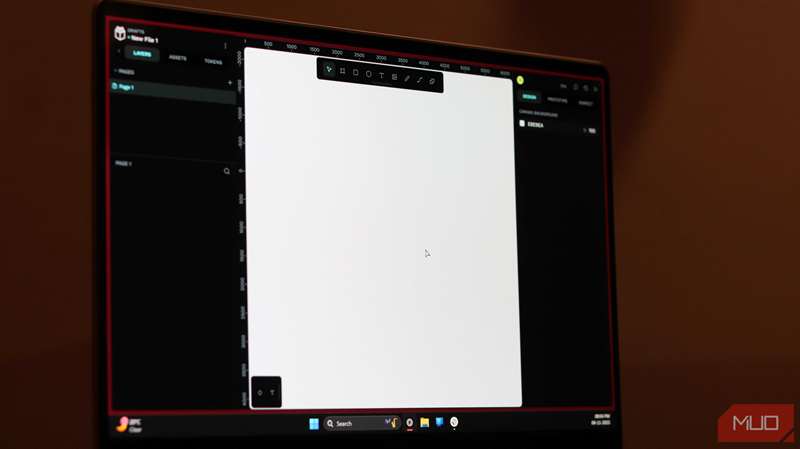 سند صفحه خالی Penpot