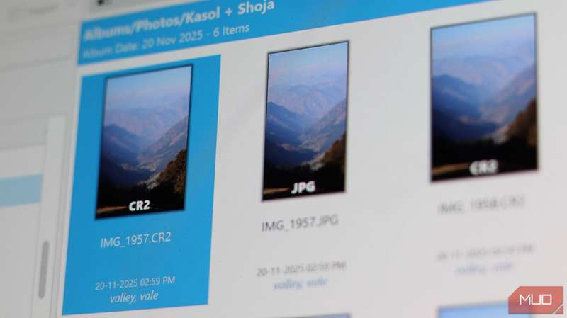 تصاویر RAW گرفته شده از دوربین DSLR کانن