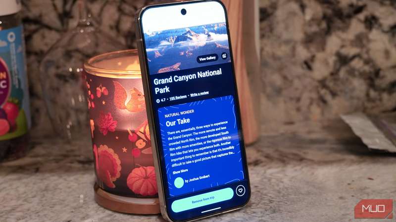 راهنمای پارک ملی گرند کنیون در برنامه Roadtrippers.