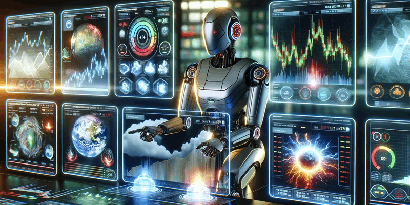 روباتی که از هوش مصنوعی پیش‌بین روی پنل‌های مختلف AI استفاده می‌کند