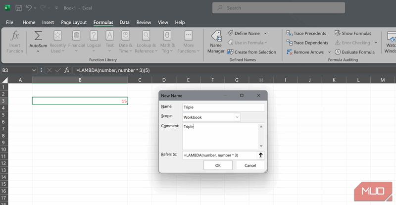 ذخیره فرمول LAMBDA شما