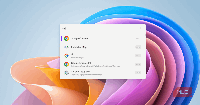 جستجوی برنامه‌ها داخل Flow Launcher