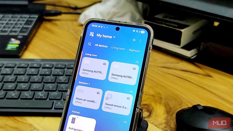 برنامهٔ SmartThings باز روی سامسونگ گلکسی Z Flip 6