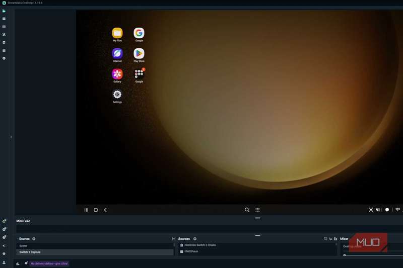 ضبط DeX توسط Streamlabs
