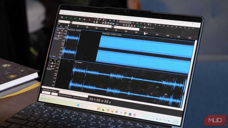 ویرایشگر کلیپ چندمسیره Tenacity در ویندوز.