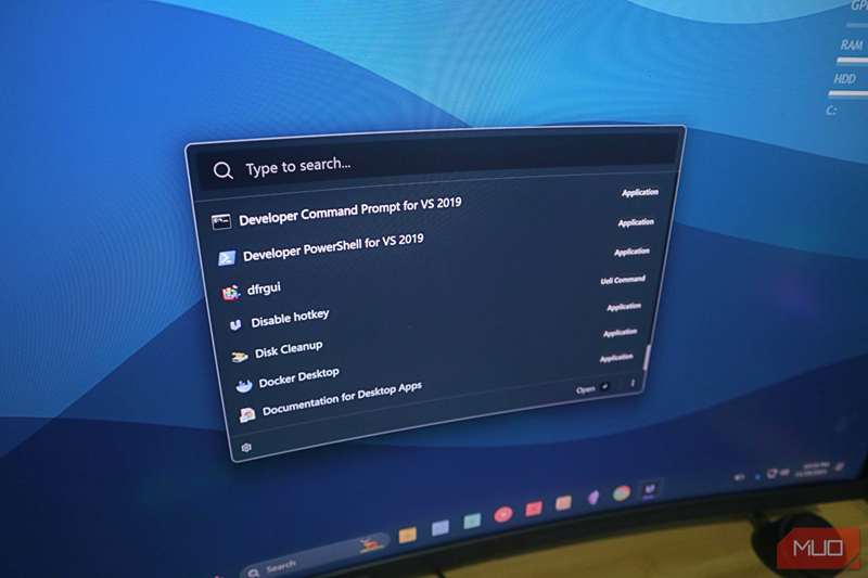لانچر کلید‌های میانبر Ueli