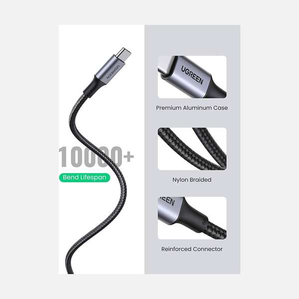 کابل USB‑C 6 فوت 100 وات UGreen 05