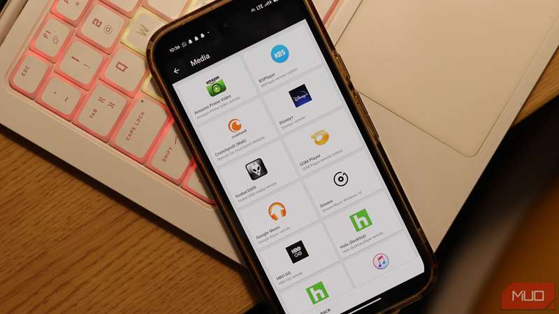 گزینههای کنترلاز‑دور رسانهای Unified Remote.