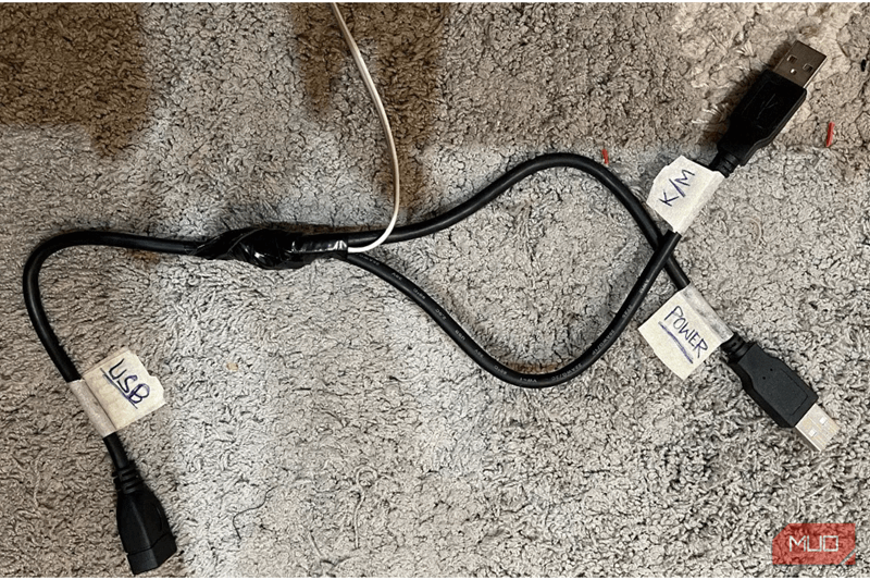 کابل Y‑اسپلیتر DIY